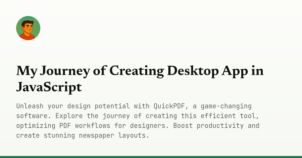 My Journey of Creating Desktop App in Ja...